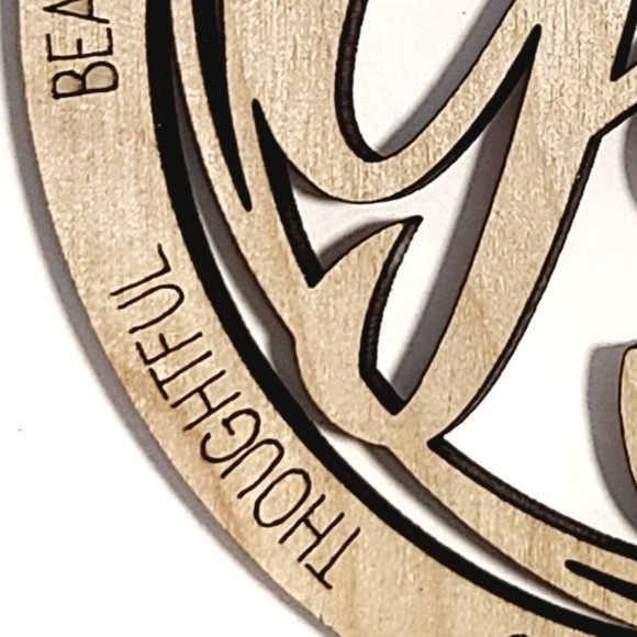 Wooden Christmas GiGi Ornament Laser Engraved Wood - Picture 5 of 6